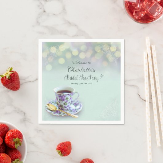  Tea Party Vrijgezellenfeest Groen Servet (Insitu)