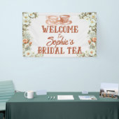 Tea Party Vrijgezellenfeest in Terracotta en Paste Spandoek (Beurs)