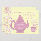 Tea Party Vrijgezellenfeest Kaart (Voorkant / Achterkant)