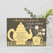 Tea Party Vrijgezellenfeest Kaart (Staand voorkant)