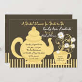 Tea Party Vrijgezellenfeest Kaart (Voorkant / Achterkant)