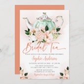 Tea Party Vrijgezellenfeest Kaart (Voorkant / Achterkant)