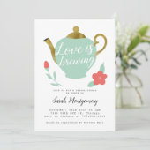 Tea Party Vrijgezellenfeest Kaart (Staand voorkant)