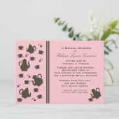 Tea Party / Vrijgezellenfeest Kaart (Staand voorkant)