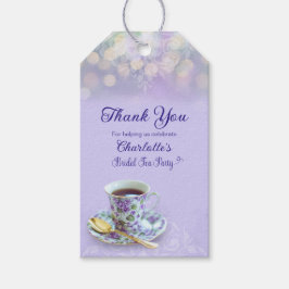 Tea Party Vrijgezellenfeest Lavendel Cadeaulabel