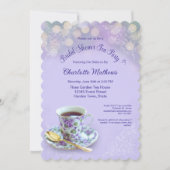  Tea Party Vrijgezellenfeest Lavendel Kaart (Voorkant)