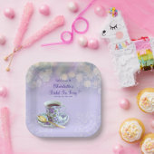  Tea Party Vrijgezellenfeest Lavendelplein Papieren Bordje (Feest)