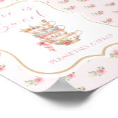 Tea Party Vrijgezellenfeest Liefde is een zoete gu Poster (Hoek)