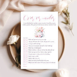 Tea Party Vrijgezellenfeest over of onder het spel