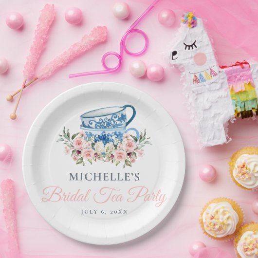 Tea Party Vrijgezellenfeest Papieren Bordje (Feest)