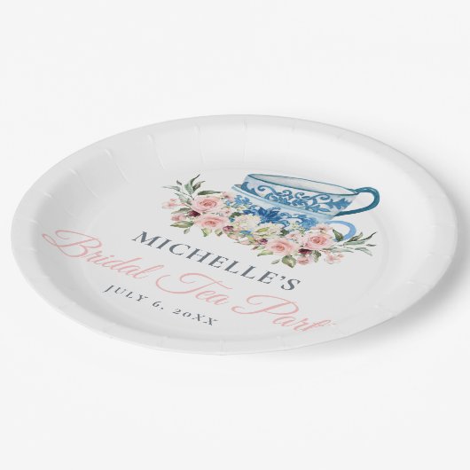 Tea Party Vrijgezellenfeest Papieren Bordje (Gekanteld)