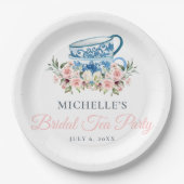 Tea Party Vrijgezellenfeest Papieren Bordje (Voorkant)