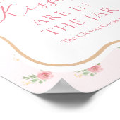 Tea Party Vrijgezellenfeest Raad eens hoeveel kuss Poster (Hoek)