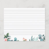 Tea Party Vrijgezellenfeest Recipcard (Achterkant)