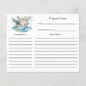 Tea Party Vrijgezellenfeest Recipcard (Voorkant)