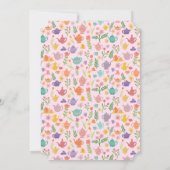 Tea Party Vrijgezellenfeest Schattige Kleurrijke C Kaart (Achterkant)