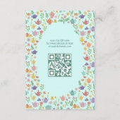 Tea Party Vrijgezellenfeest Schattigee CUSTOM QR C Informatiekaartje (Voorkant)