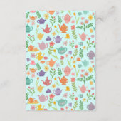 Tea Party Vrijgezellenfeest Schattigee CUSTOM QR C Informatiekaartje (Achterkant)