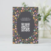 Tea Party Vrijgezellenfeest Schattigee CUSTOM QR C Informatiekaartje (Staand voorkant)