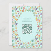 Tea Party Vrijgezellenfeest Schattigee CUSTOM QR C Kaart (Achterkant)