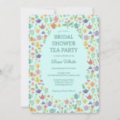 Tea Party Vrijgezellenfeest Schattigee CUSTOM QR C Kaart (Voorkant)
