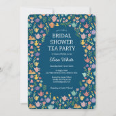 Tea Party Vrijgezellenfeest Schattigee CUSTOM QR C Kaart (Voorkant)