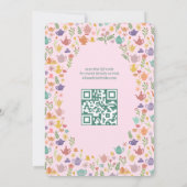 Tea Party Vrijgezellenfeest Schattigee CUSTOM QR C Kaart (Achterkant)
