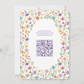 Tea Party Vrijgezellenfeest Schattigee CUSTOM QR C Kaart (Achterkant)