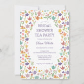 Tea Party Vrijgezellenfeest Schattigee CUSTOM QR C Kaart (Voorkant)