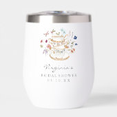 Tea Party Vrijgezellenfeest Stemless wijndroogtrom (Voorkant)