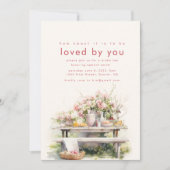 Tea Party Vrijgezellenfeest uitnodigen in de tuin Kaart (Voorkant)