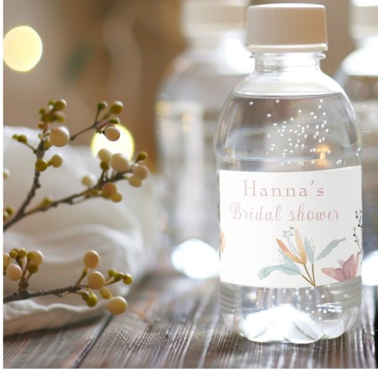 Tea Party Vrijgezellenfeest Waterfles Etiket