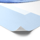 Tea Party Welkom jongen baby shower feest Poster (Hoek)