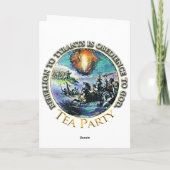 Tea Party Wenskaarten Kaart (Achterkant)