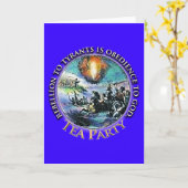 Tea Party Wenskaarten Kaart (Gele Bloem)