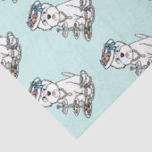 Tea Party Westie - West Highland White Terrier Tissuepapier (Detail)