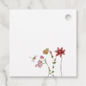 Tea Party Wildflower Baby in Bloom Baby shower Bedankjes Labels (Achterkant)