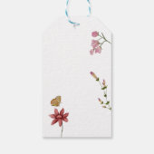 Tea Party Wildflower Baby in Bloom Baby shower Cadeaulabel (Achterkant)