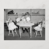 Tea Party with Dolls, 1923 Briefkaart (Voorkant)