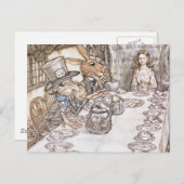 Tea Party with the Mad Hatter Briefkaart (Voorkant / Achterkant)