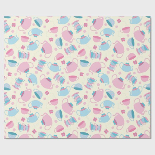 Tea Party wrapping paper Cadeaupapier (Vlak)
