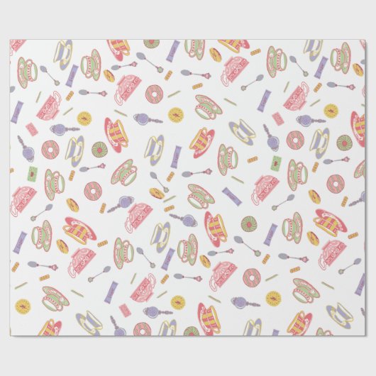 Tea Party wrapping paper Cadeaupapier (Vlak)