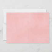 Tea party's, koraal blush roze goudfoto kaart (Achterkant)