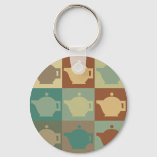 Tea Pop Art Sleutelhanger