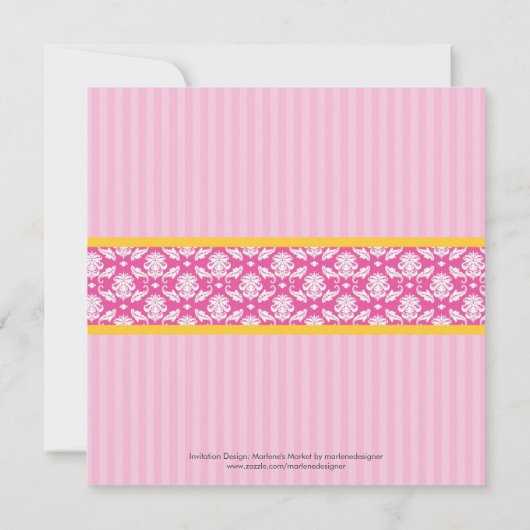 Tea Pot Bridal Shower Invitation Kaart (Achterkant)