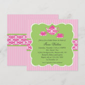 Tea Pot Bridal Shower Invitation Kaart (Voorkant / Achterkant)