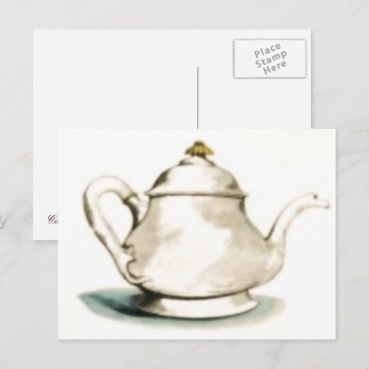  Tea Pot Briefkaart (Voorkant / Achterkant)