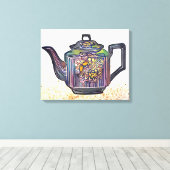 Tea pot canvas afdruk (Insitu (Houten vloer))