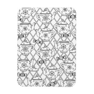 Tea Pot Doodle Magneet