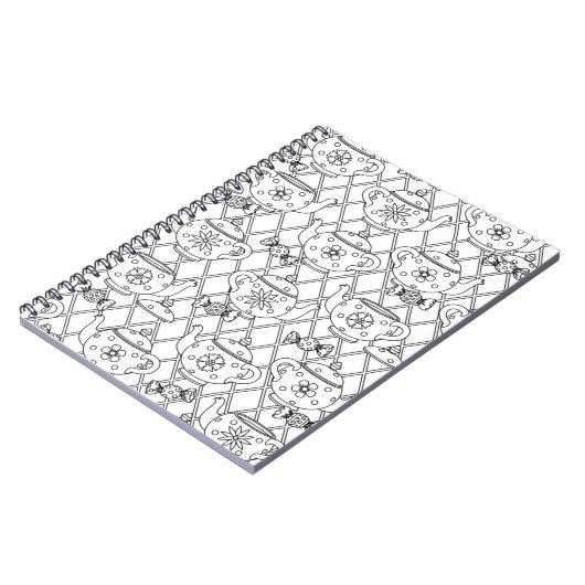 Tea Pot Doodle Notitieboek (Linkerzijde)